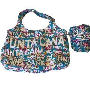 Punta Cana Tote and Cap Set. Multicolor Theme.